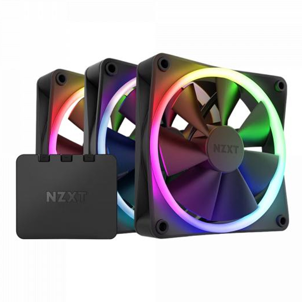 Вентилятор NZXT F120 RGB Triple Pack, Черный