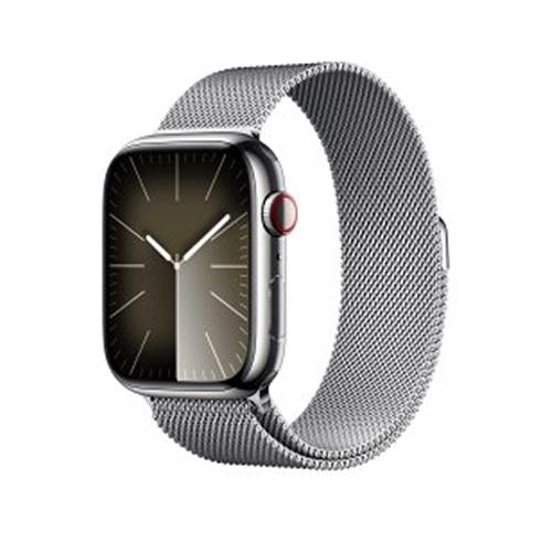 Apple Watch 9 45mm Milanese Loop, Kumush rang