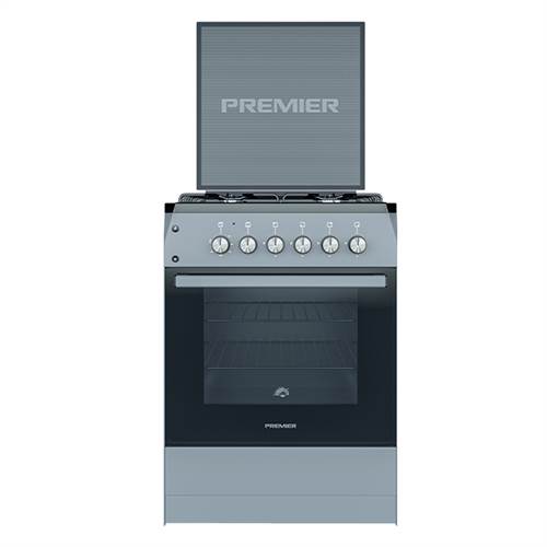 Gas stove Premier PRO-G60-E40, Silver MUZ